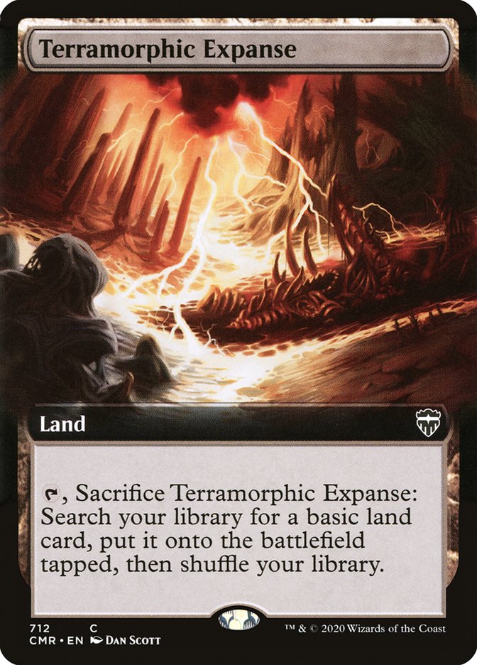 Terramorphic Expanse (Extended Art) [Commander Legends] MTG Single Magic: The Gathering | Red Claw Gaming