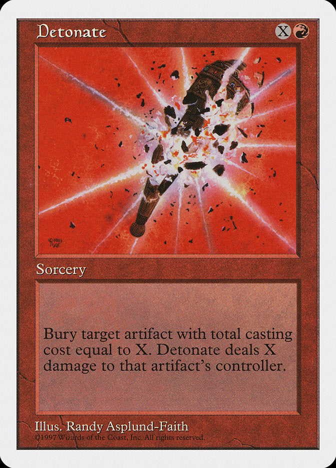 Detonate [Fifth Edition] MTG Single Magic: The Gathering | Red Claw Gaming