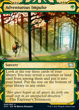 Adventurous Impulse (Foil Etched) [Strixhaven: Mystical Archive] MTG Single Magic: The Gathering | Red Claw Gaming