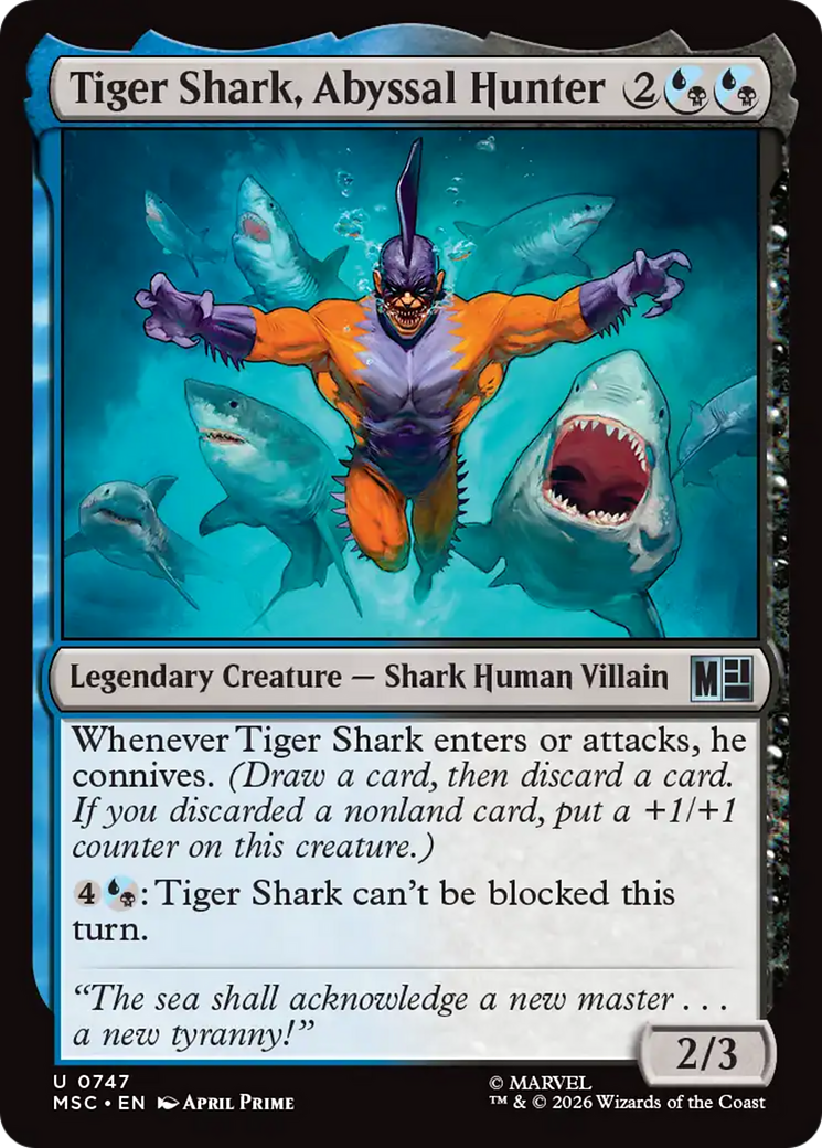 Tiger Shark, Abyssal Hunter [Marvel Super Heroes Commander] | Red Claw Gaming
