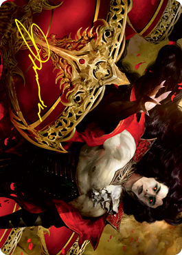Bloodvial Purveyor Art Card (Gold-Stamped Signature) [Innistrad: Crimson Vow Art Series] MTG Single Magic: The Gathering | Red Claw Gaming