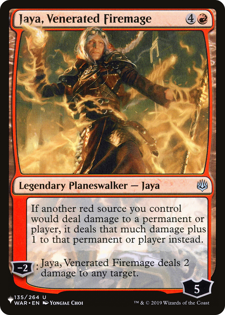 Jaya, Venerated Firemage [The List] MTG Single Magic: The Gathering | Red Claw Gaming