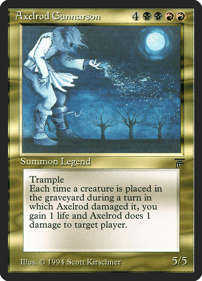 Axelrod Gunnarson [Legends] MTG Single Magic: The Gathering | Red Claw Gaming