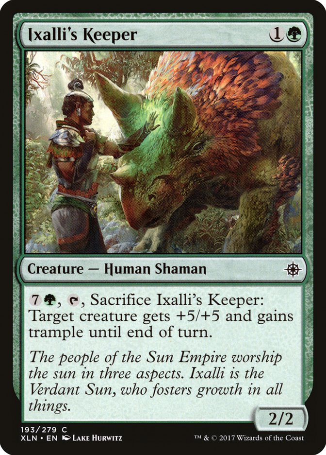 Ixalli's Keeper [Ixalan] MTG Single Magic: The Gathering | Red Claw Gaming