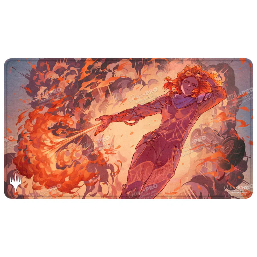 Aetherdrift Chandra’s Ignition Stitched Edge Playmat for Magic: The Gathering Playmats Ultra Pro | Red Claw Gaming