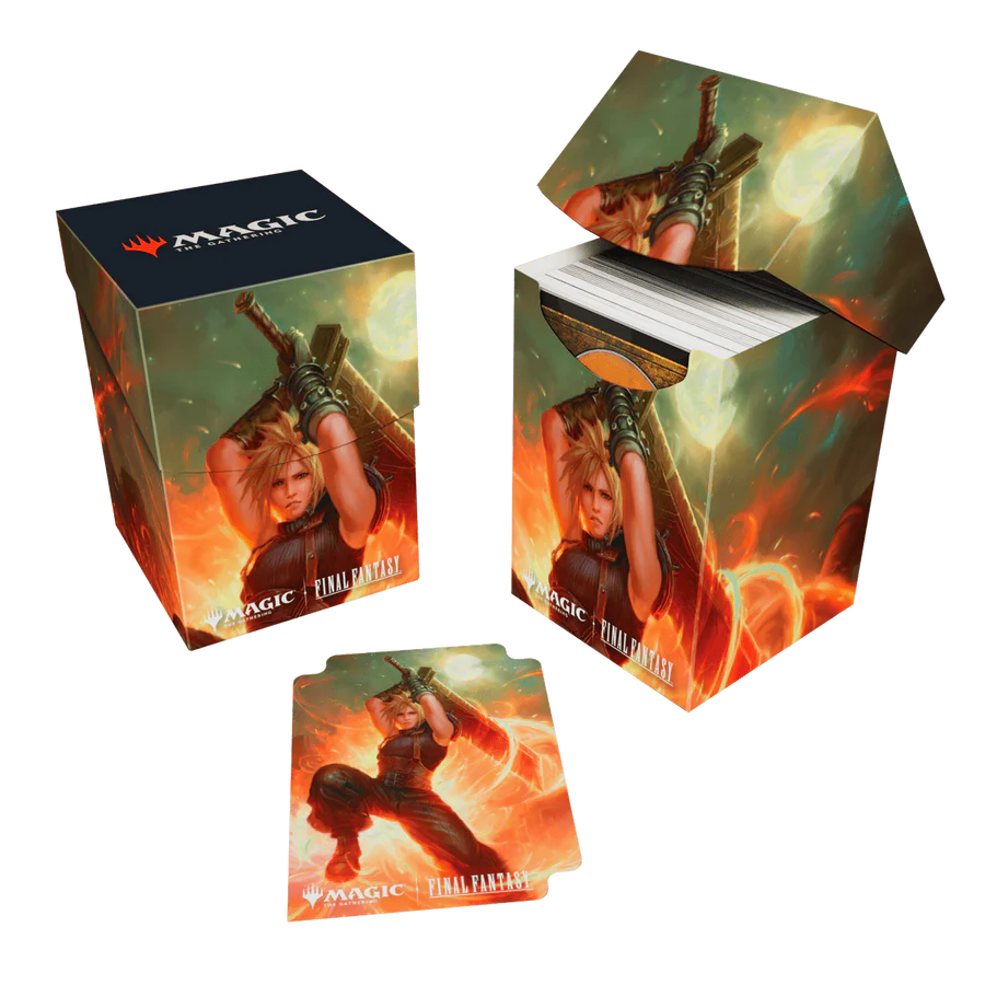 Magic: The Gathering®—FINAL FANTASY™ Cloud, Ex-SOLDIER (Commander) 100+ Deck Box Deck Box Ultra Pro | Red Claw Gaming