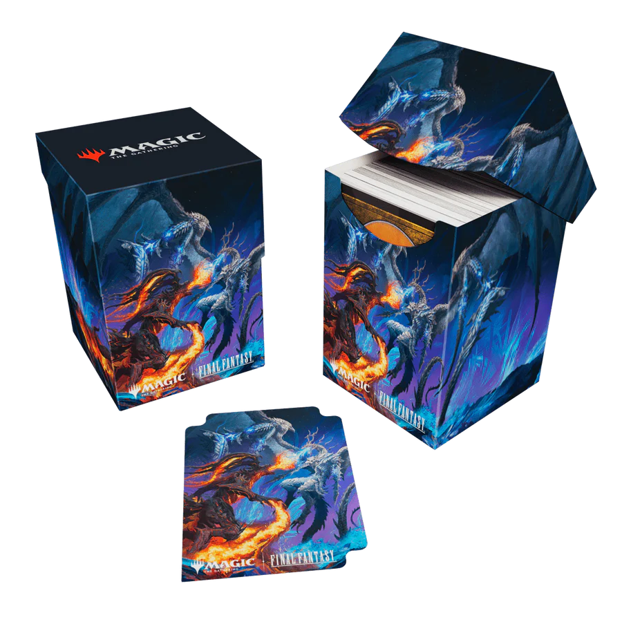 Magic: The Gathering®—FINAL FANTASY™ Bahamut and Ifrit 100+ Deck Box Deck Box Ultra Pro | Red Claw Gaming