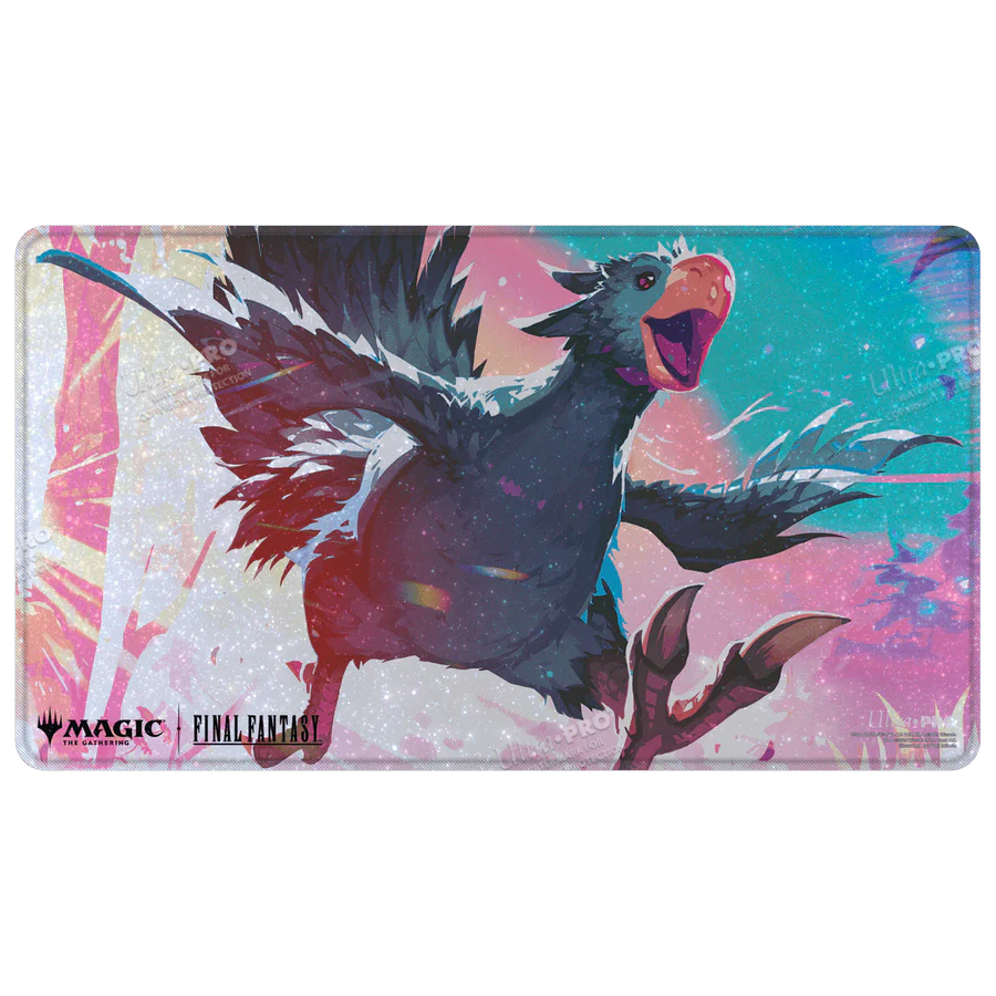 Magic: The Gathering®—FINAL FANTASY™ Traveling Chocobo (Black) Holofoil Playmat Playmats Ultra Pro | Red Claw Gaming