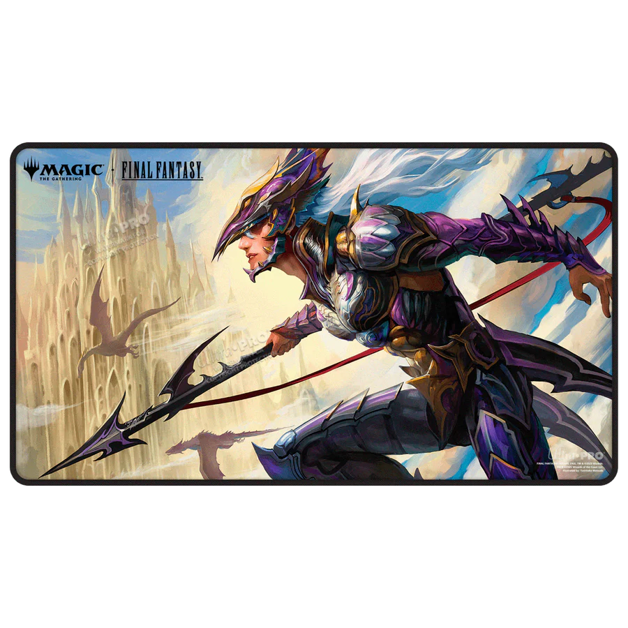 Magic: The Gathering®—FINAL FANTASY™ Kain, Traitorous Dragoon Black Stitched Playmat Playmats Ultra Pro | Red Claw Gaming