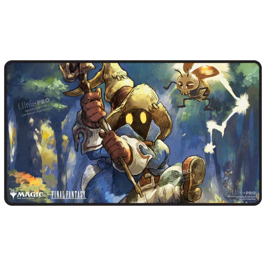 Magic: The Gathering®—FINAL FANTASY™ Vivi Ornitier Black Stitched Playmat Playmats Ultra Pro | Red Claw Gaming
