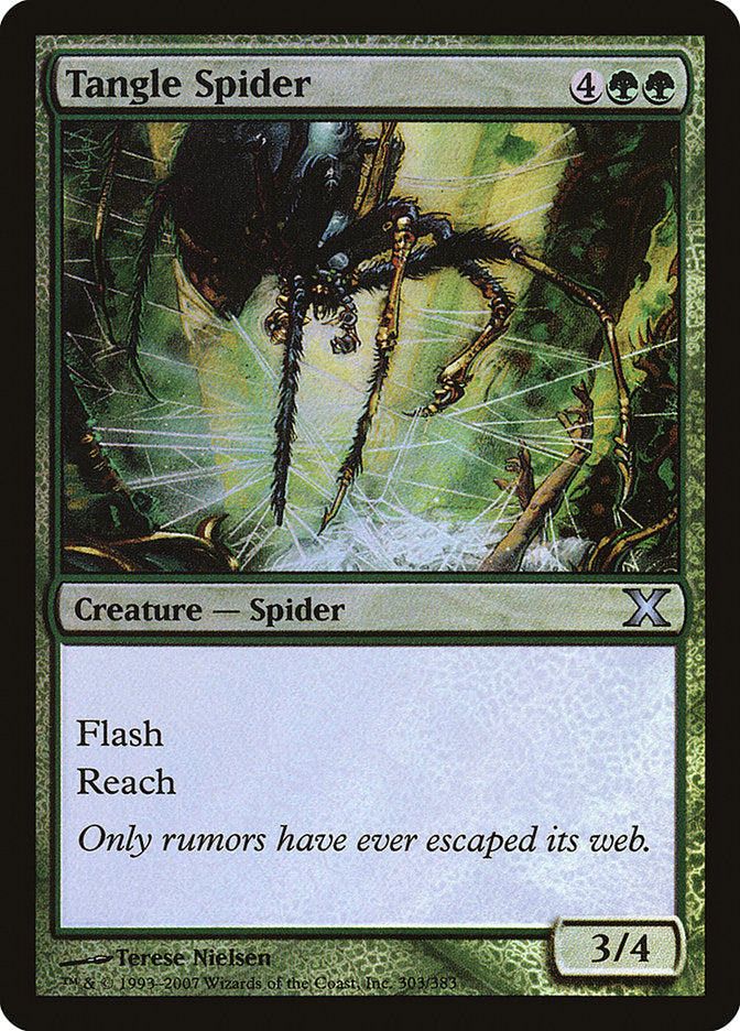 Tangle Spider (Premium Foil) [Tenth Edition] MTG Single Magic: The Gathering | Red Claw Gaming