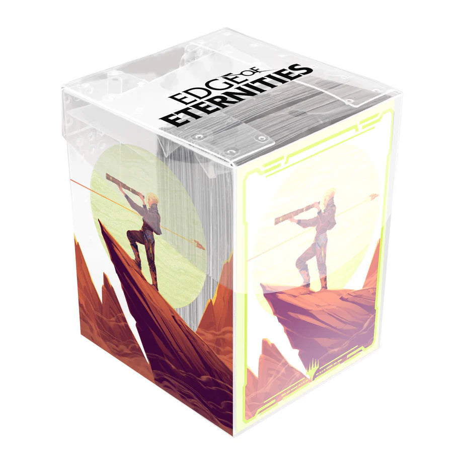 Edge of Eternities Sami, Wildcat Captain 100ct Deck Protector Sleeves in Clear Box for Magic: The Gathering Deck Box Ultra Pro | Red Claw Gaming