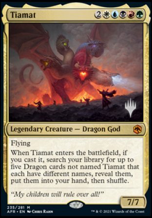 Tiamat (Promo Pack) [Dungeons & Dragons: Adventures in the Forgotten Realms Promos] MTG Single Magic: The Gathering | Red Claw Gaming