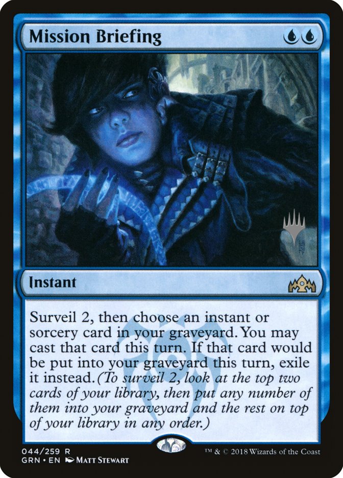 Mission Briefing (Promo Pack) [Guilds of Ravnica Promos] MTG Single Magic: The Gathering | Red Claw Gaming