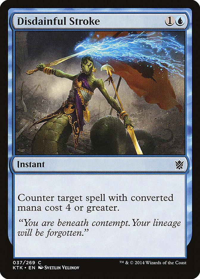 Disdainful Stroke [Khans of Tarkir] MTG Single Magic: The Gathering | Red Claw Gaming