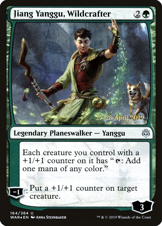 Jiang Yanggu, Wildcrafter [War of the Spark Prerelease Promos] MTG Single Magic: The Gathering | Red Claw Gaming