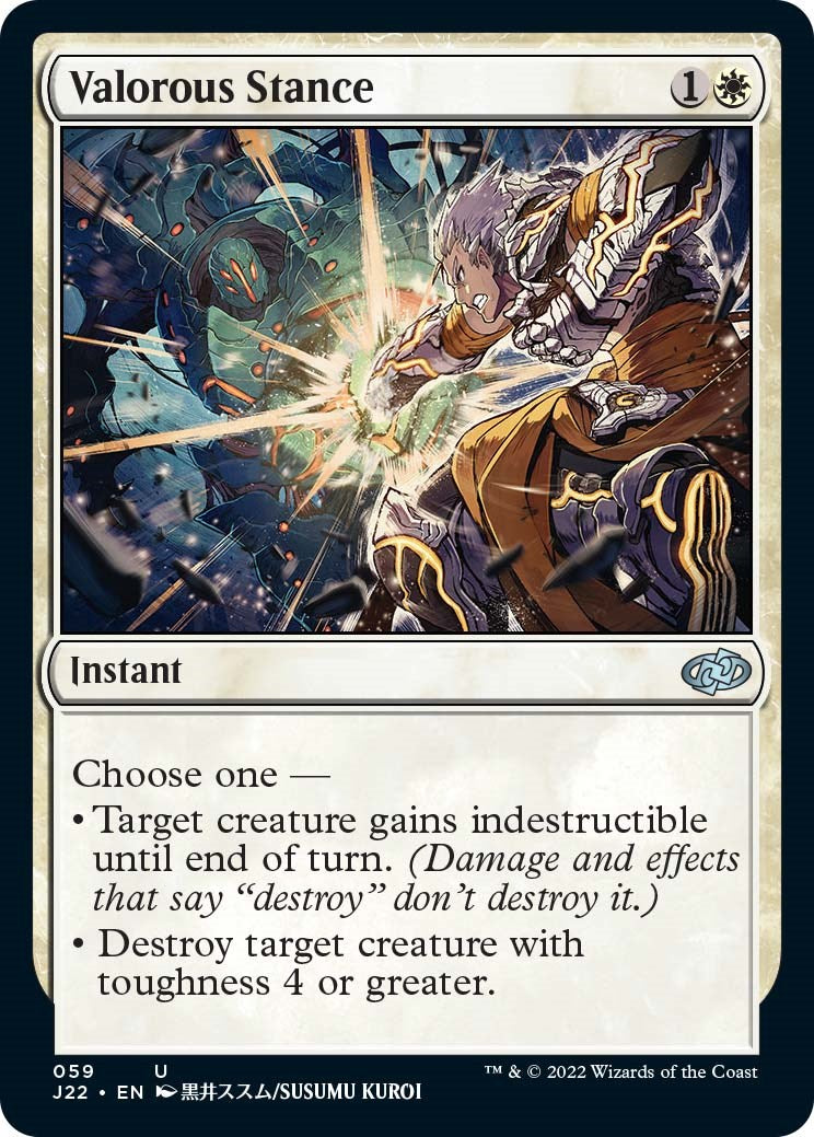 Valorous Stance [Jumpstart 2022] MTG Single Magic: The Gathering | Red Claw Gaming