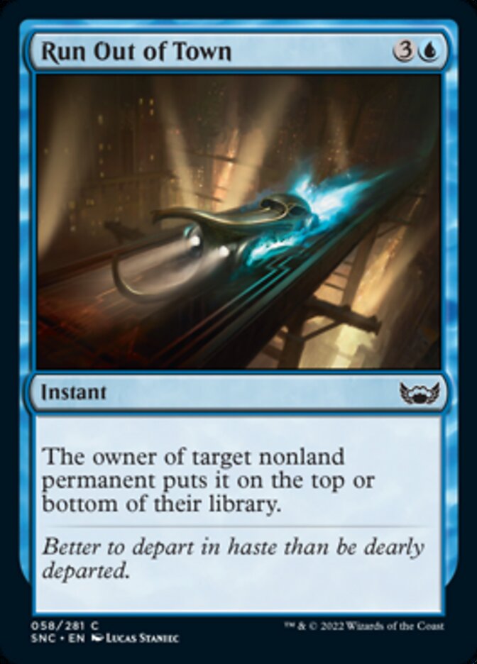 Run Out of Town [Streets of New Capenna] MTG Single Magic: The Gathering | Red Claw Gaming