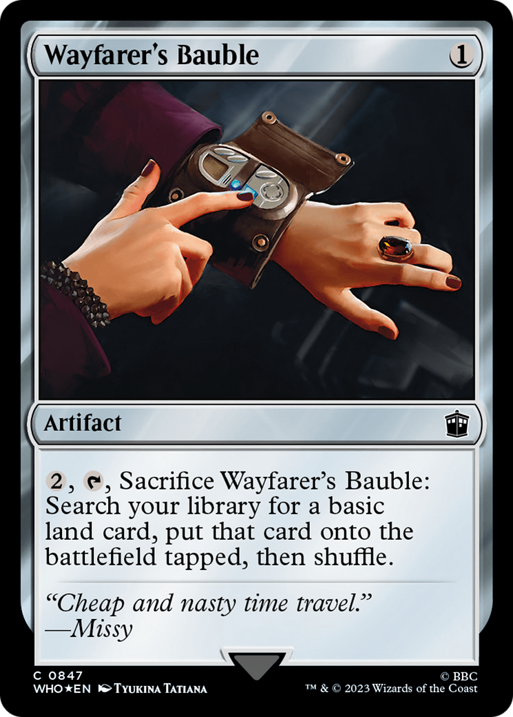 Wayfarer's Bauble (Surge Foil) [Doctor Who] MTG Single Magic: The Gathering | Red Claw Gaming