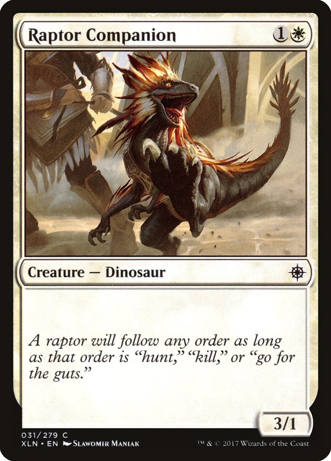 Raptor Companion [Ixalan] MTG Single Magic: The Gathering | Red Claw Gaming