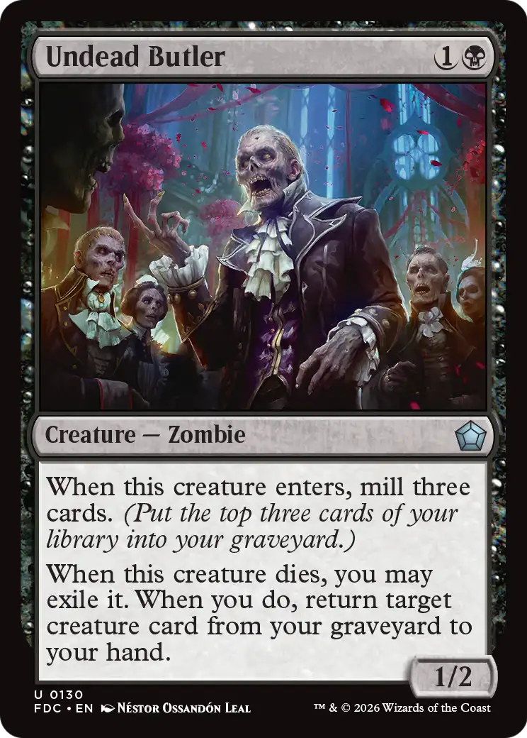 Undead Butler [Foundations Commander] | Red Claw Gaming