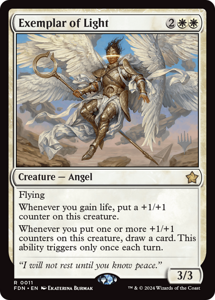 Exemplar of Light [Foundations Promos] MTG Single Magic: The Gathering | Red Claw Gaming