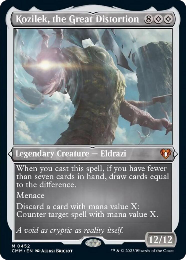 Kozilek, the Great Distortion (Foil Etched) [Commander Masters] MTG Single Magic: The Gathering | Red Claw Gaming