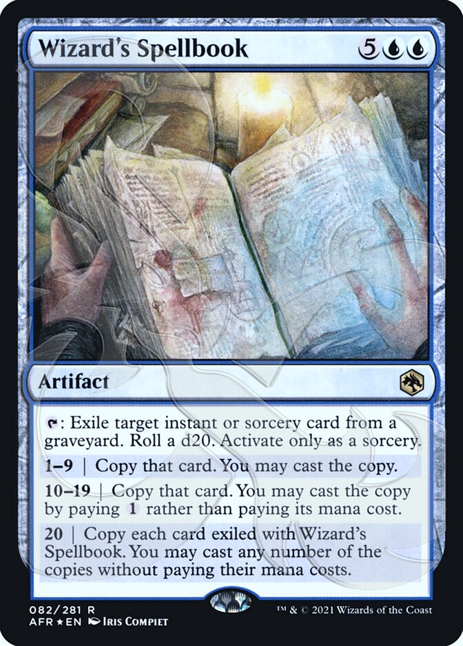 Wizard's Spellbook (Ampersand Promo) [Dungeons & Dragons: Adventures in the Forgotten Realms Promos] MTG Single Magic: The Gathering | Red Claw Gaming