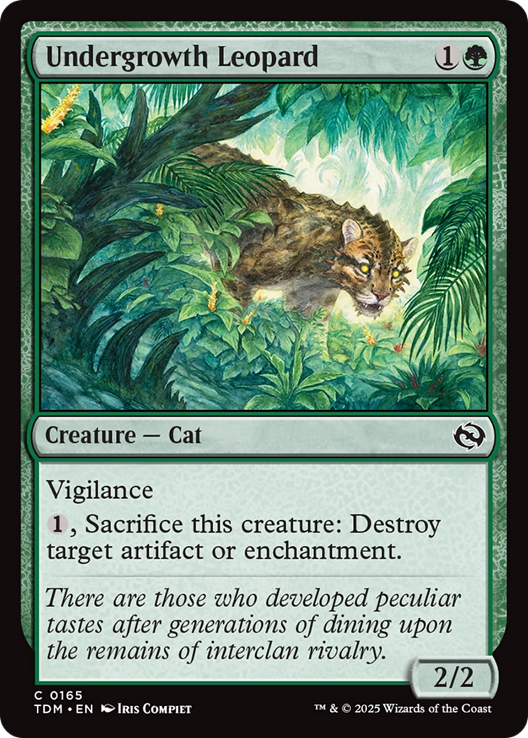 Undergrowth Leopard [Tarkir: Dragonstorm] MTG Single Magic: The Gathering | Red Claw Gaming