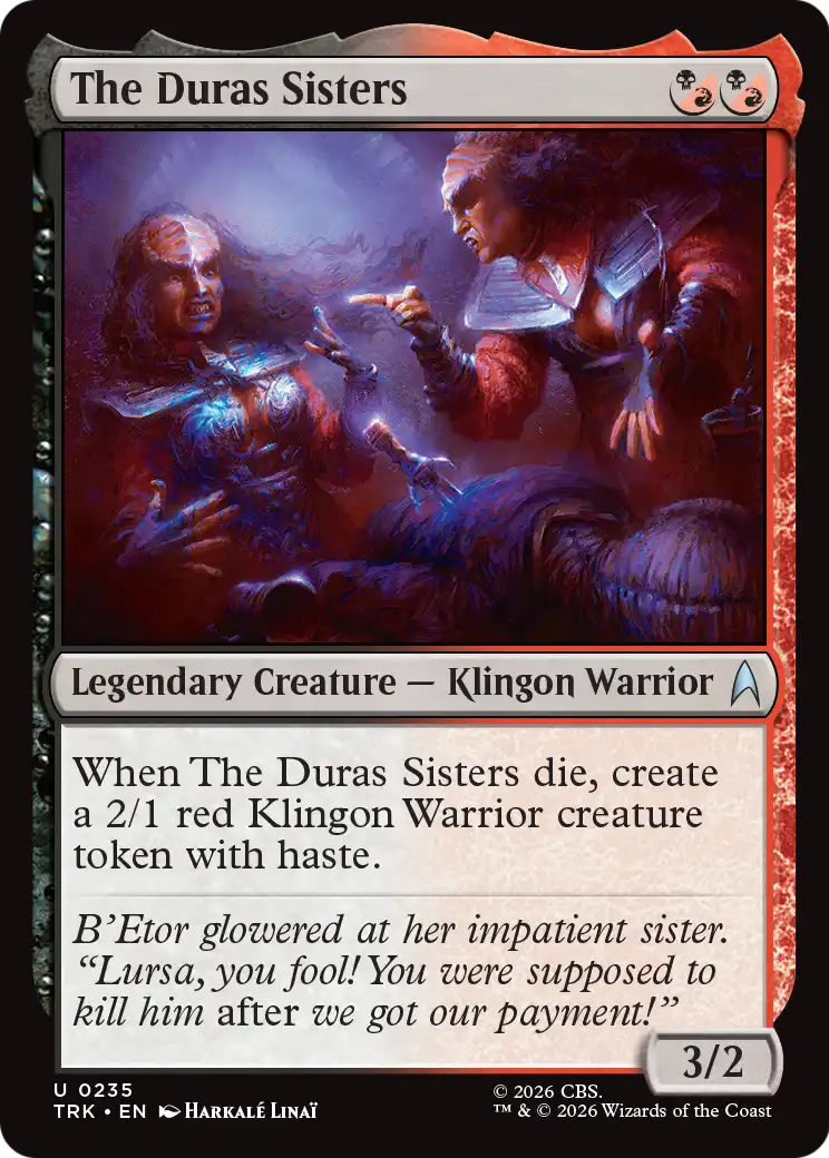 The Duras Sisters [Star Trek] MTG Single Magic: The Gathering | Red Claw Gaming