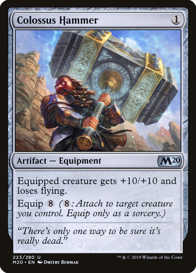 Colossus Hammer [Core Set 2020] MTG Single Magic: The Gathering | Red Claw Gaming