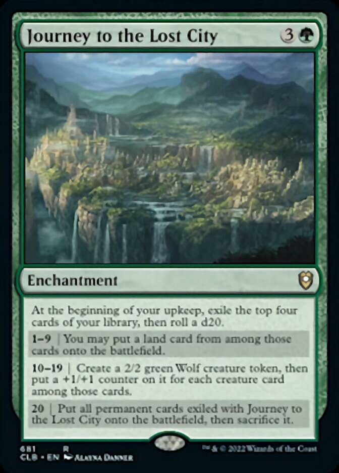 Journey to the Lost City [Commander Legends: Battle for Baldur's Gate] MTG Single Magic: The Gathering | Red Claw Gaming