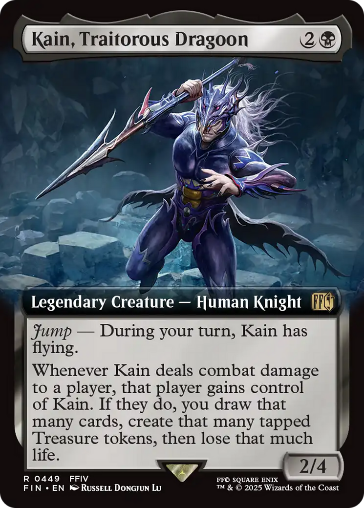Kain, Traitorous Dragoon (Extended Art) [FINAL FANTASY] MTG Single Magic: The Gathering | Red Claw Gaming