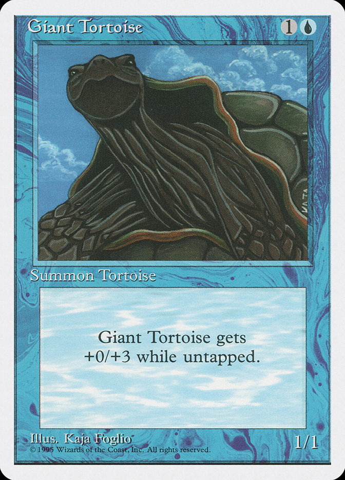 Giant Tortoise [Fourth Edition] MTG Single Magic: The Gathering | Red Claw Gaming