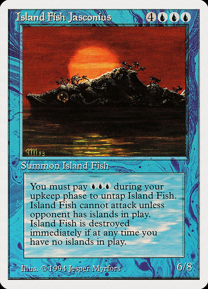 Island Fish Jasconius [Summer Magic / Edgar] MTG Single Magic: The Gathering | Red Claw Gaming