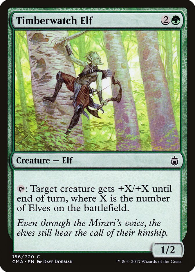 Timberwatch Elf [Commander Anthology] MTG Single Magic: The Gathering | Red Claw Gaming