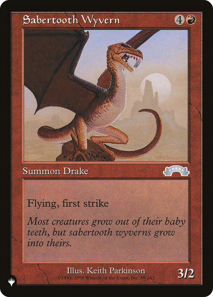 Sabertooth Wyvern [The List] MTG Single Magic: The Gathering | Red Claw Gaming