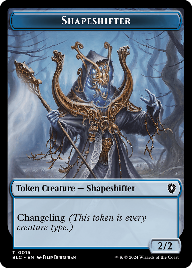Pest // Shapeshifter Double-Sided Token [Bloomburrow Commander Tokens] MTG Single Magic: The Gathering | Red Claw Gaming