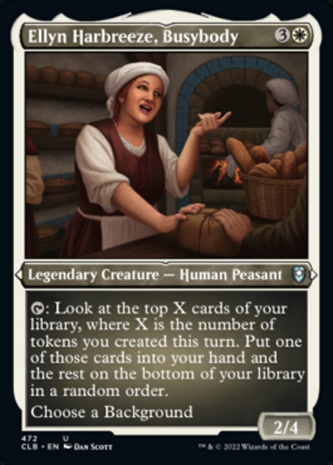 Ellyn Harbreeze, Busybody (Foil Etched) [Commander Legends: Battle for Baldur's Gate] MTG Single Magic: The Gathering | Red Claw Gaming