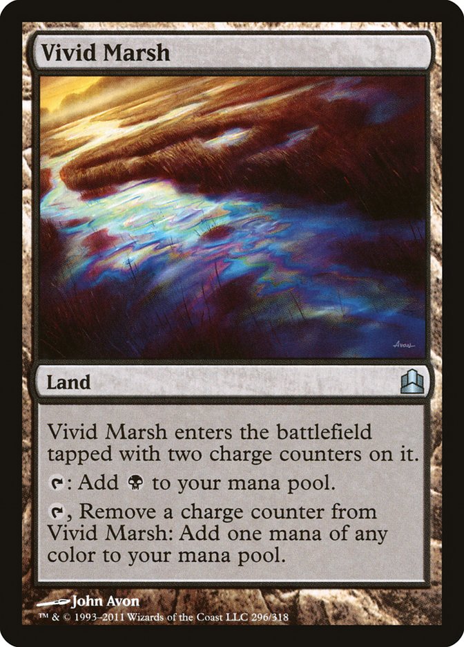Vivid Marsh [Commander 2011] MTG Single Magic: The Gathering | Red Claw Gaming