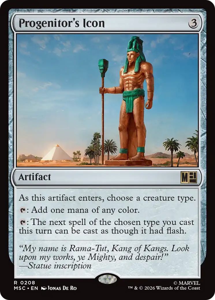 Progenitor's Icon (Surge Foil) [Marvel Super Heroes Commander] MTG Single Magic: The Gathering | Red Claw Gaming