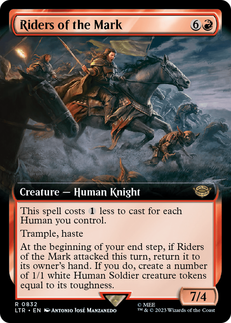 Riders of the Mark (Extended Art) [The Lord of the Rings: Tales of Middle-Earth] MTG Single Magic: The Gathering | Red Claw Gaming