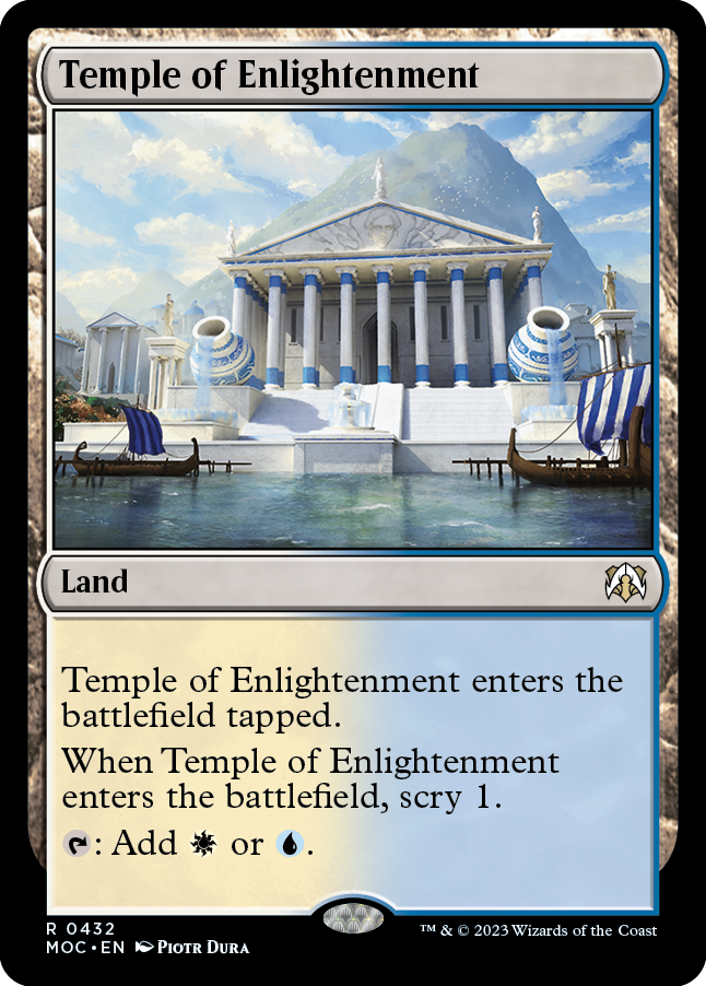 Temple of Enlightenment [March of the Machine Commander] MTG Single Magic: The Gathering | Red Claw Gaming