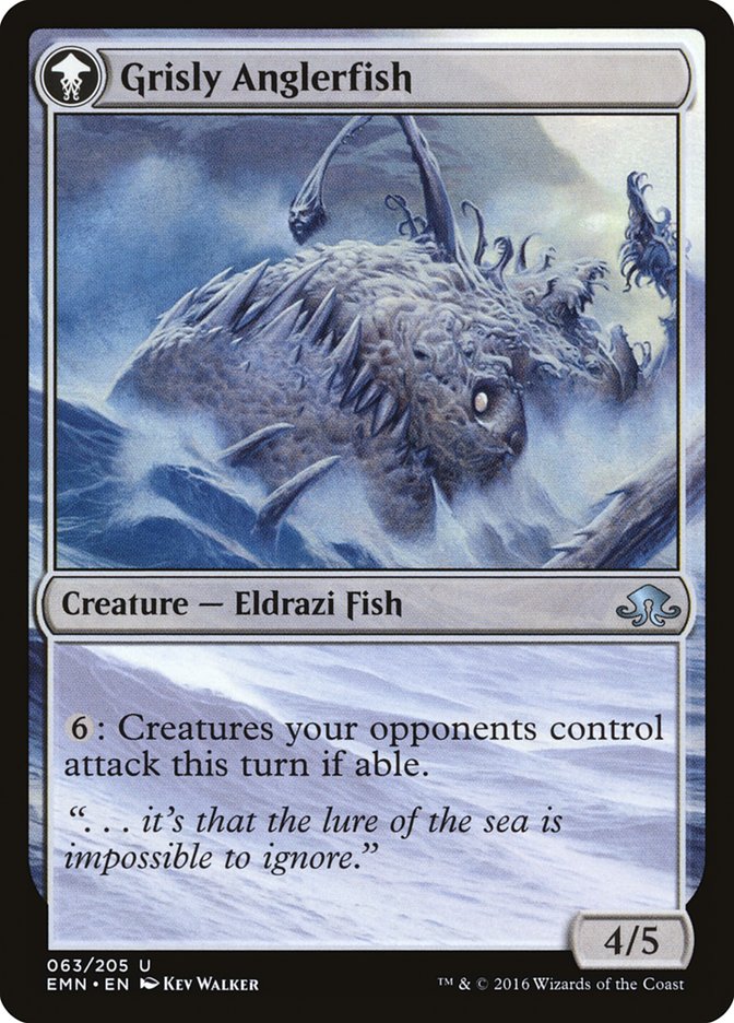Grizzled Angler // Grisly Anglerfish [Eldritch Moon] MTG Single Magic: The Gathering | Red Claw Gaming