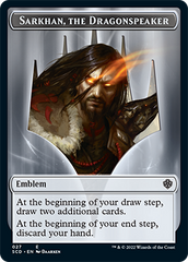 Sarkhan, the Dragonspeaker // Sarkhan, the Dragonspeaker Double-Sided Token [Starter Commander Decks] MTG Single Magic: The Gathering | Red Claw Gaming