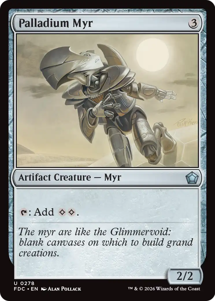 Palladium Myr [Foundations Commander] MTG Single Magic: The Gathering | Red Claw Gaming