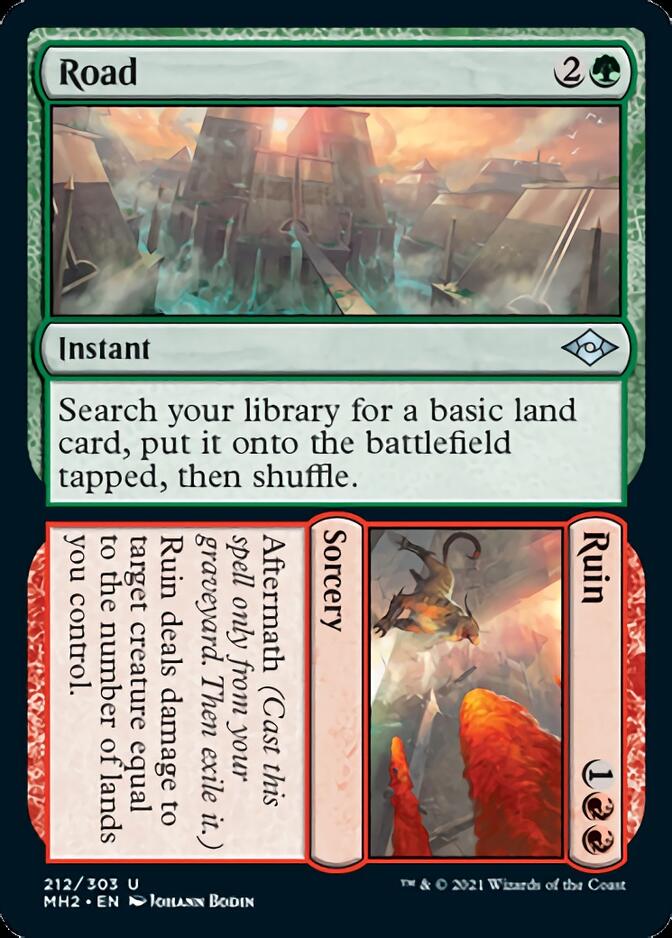 Road // Ruin [Modern Horizons 2] MTG Single Magic: The Gathering | Red Claw Gaming