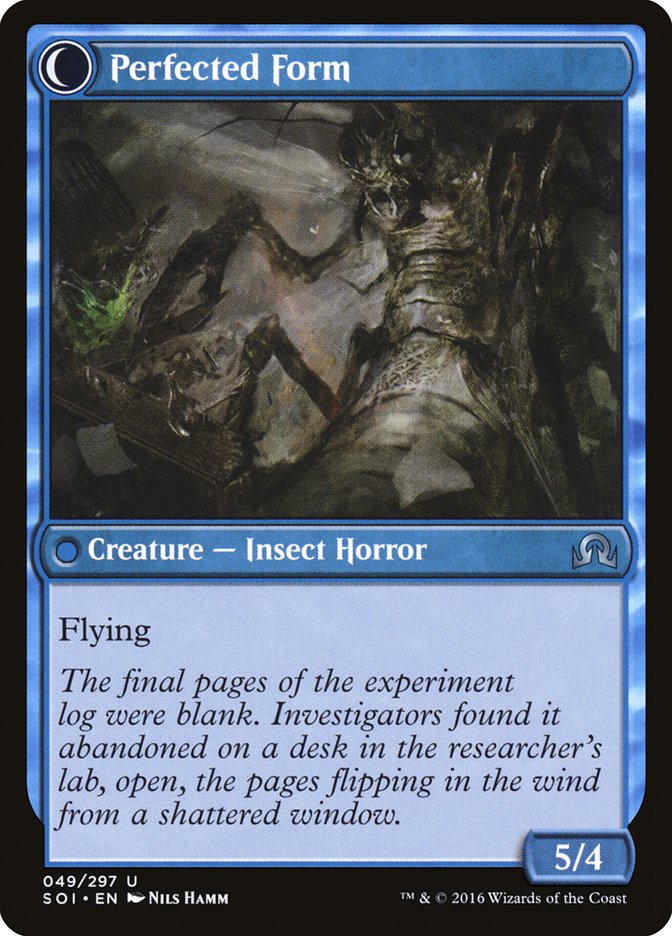 Aberrant Researcher // Perfected Form [Shadows over Innistrad] MTG Single Magic: The Gathering | Red Claw Gaming