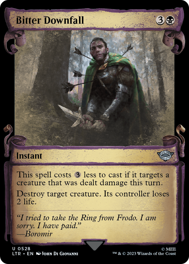Bitter Downfall [The Lord of the Rings: Tales of Middle-Earth Showcase Scrolls] MTG Single Magic: The Gathering | Red Claw Gaming