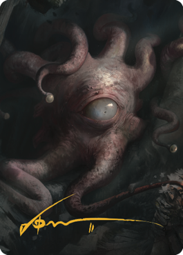 Consuming Aberration Art Card (Gold-Stamped Signature) [Commander Legends: Battle for Baldur's Gate Art Series] MTG Single Magic: The Gathering | Red Claw Gaming